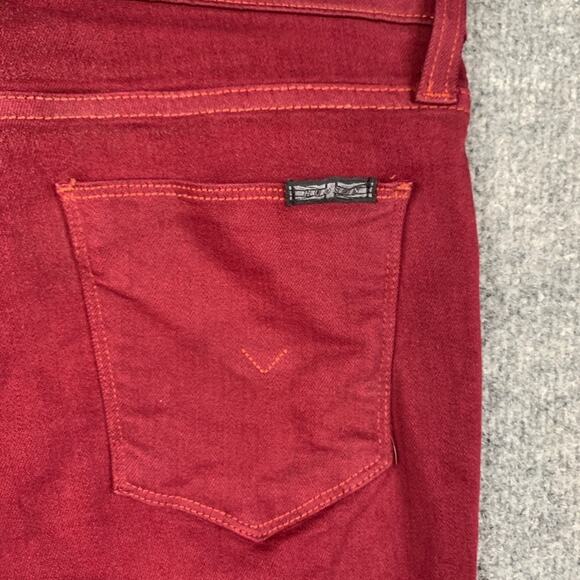 Hudson Jeans Womens 27 Ruby Nico Mid Rise Super Skinny Ankle Distressed Knee - Picture 8 of 11